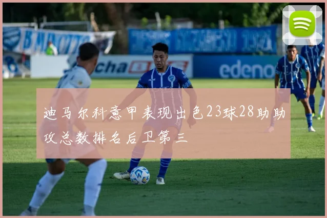 迪马尔科意甲表现出色23球28助助攻总数排名后卫第三